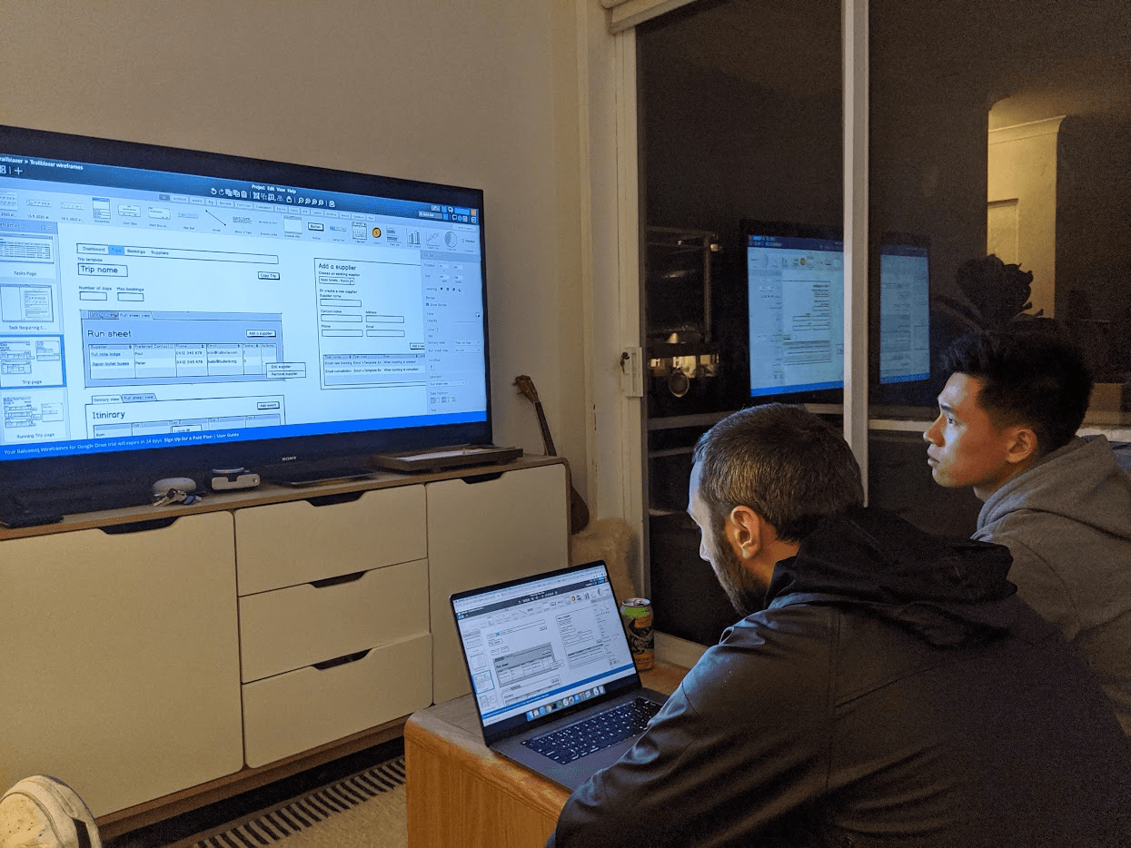 Late night sessions pouring over wireframes