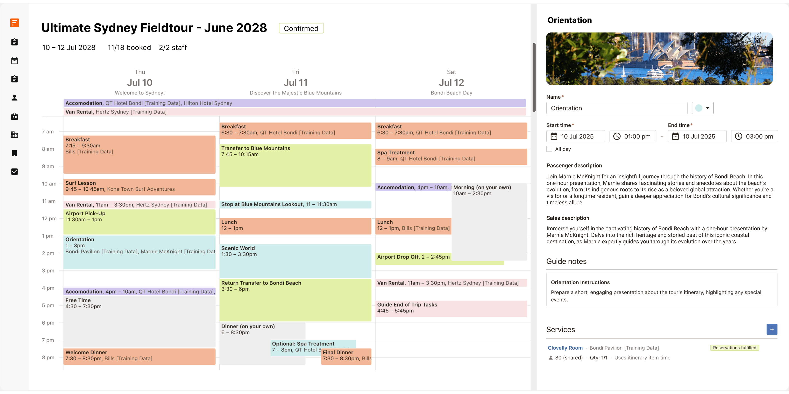 Using Fieldbook as a tour management system